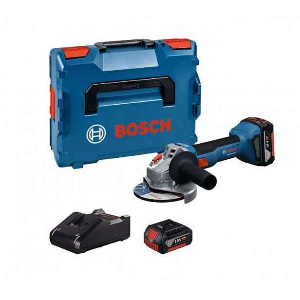 Bosch - 18V AKU úhlová bruska 125 mm, 2x aku 4,0 Ah GBA, nabíječka 06019N9002