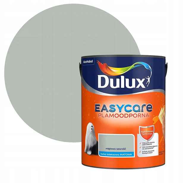 Dulux Easycare Barva Odolná Vůči Skvrnám Mátově šedá 5L