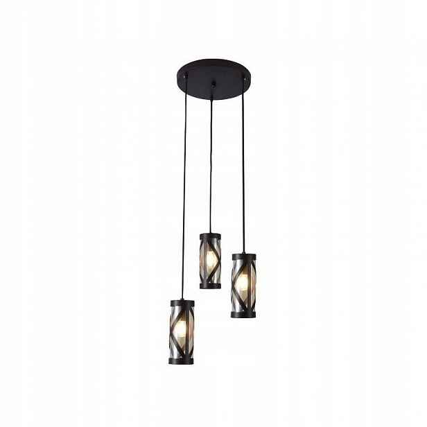 Originální industriální trojitá závěsná lampa