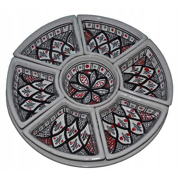 Kulatý Set pro Mezze Maroko Tunisko Libanon Meze