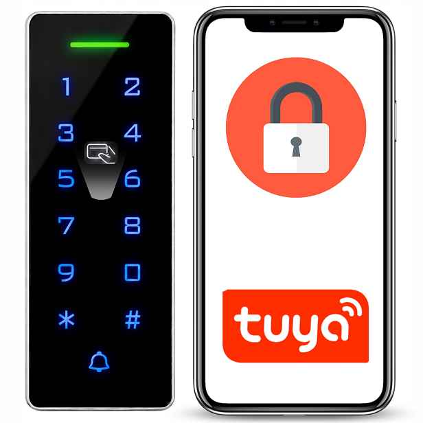 Kódový Zámek Na Dveře Brány Na Kód Klávesnice Vnější Rfid Tuya