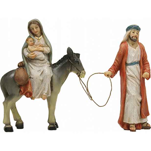 Krásná Svatá Rodina Útěk Do Egypta pro figurky o výšce 9 Cm 2 díly
