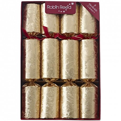 Sada 8 vánočních crackerů Robin Reed Decadence Gold