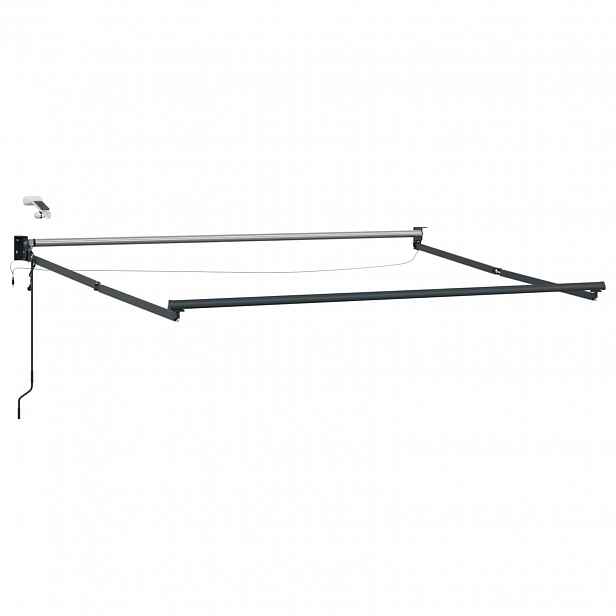 vidaXL Electric Awning Frame with LED and Wind Sensor 3,5 x 2 m