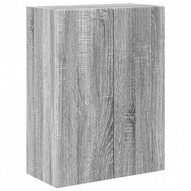 vidaXL TV wall cabinet 59,5 x 31 x 80 cm Šedá Sonoma Kompozitní dřevo