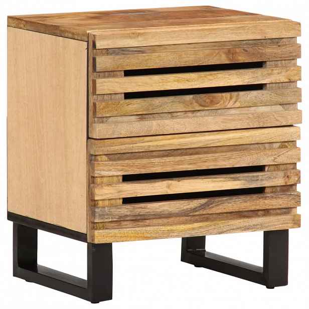 vidaXL Noční stolek 40 x 34 x 46 cm masivní hrubé mangovníkové dřevo