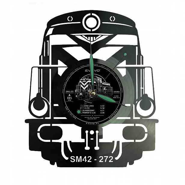 Železničáře Dárek Originální dekorace do domu Hodiny z vinylové desky