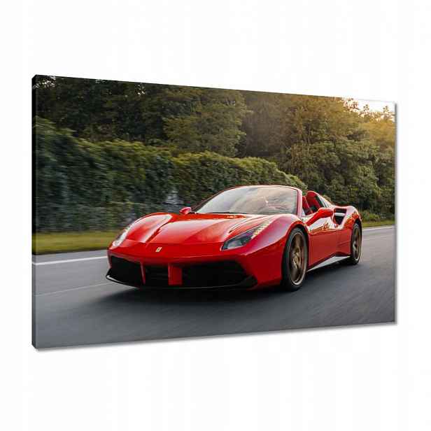 Obrazy 90x60 Červené Ferrari Cesta