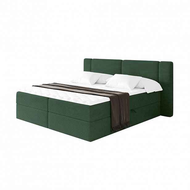 ALTDECOR POSTEL boxspring s matrací H3 - EVON - 200x200 cm Zelená
