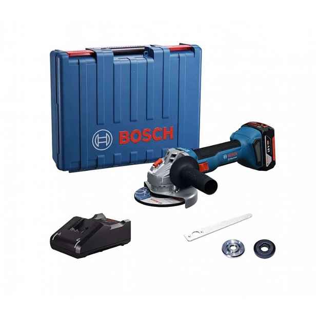 Bosch - 18V AKU úhlová bruska 125 mm, 1x aku 4,0 Ah GBA, nabíječka 06019N9021