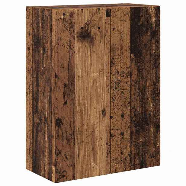vidaXL TV wall cabinet 59,5 x 31 x 80 cm Staré dřevo Kompozitní dřevo