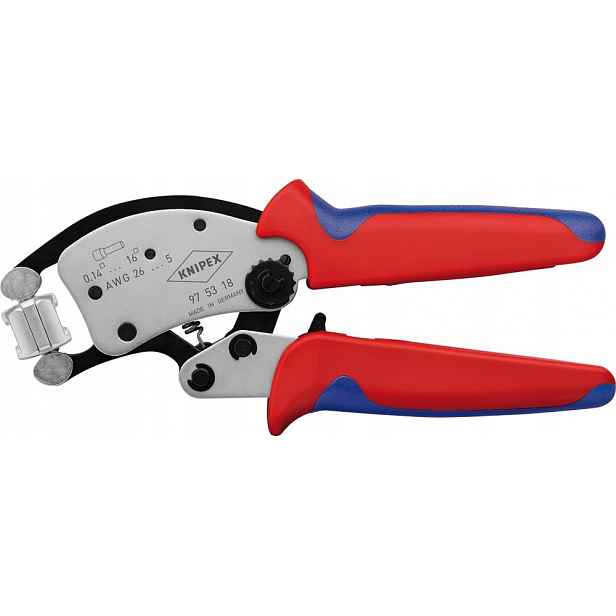 Kleště na záhyby, pro kabelové dutinky Twistor 0,14-16qmm Knipex