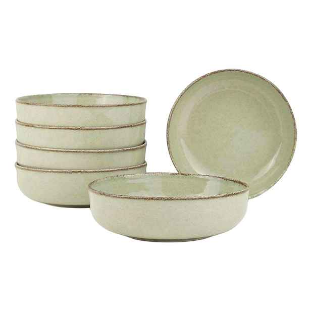 Světle zelené porcelánové misky v sadě 6 ks 75 ml – Hermia
