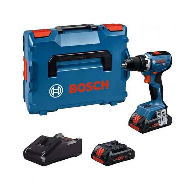 Bosch - 18V AKU vrtací šroubovák, 2x aku 4,0 Ah ProCORE, nabíječka 06019N3206