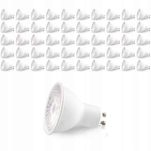 50x Led žárovka GU10 5W dioda Samsung 4000K Barva Neutrální Lls Premium