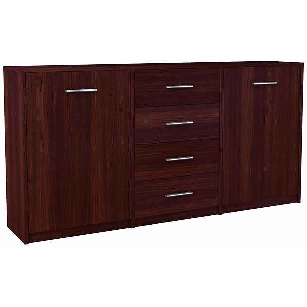 Komoda skříň Bodo 180 2D4S Wenge venge prostorná Ufc