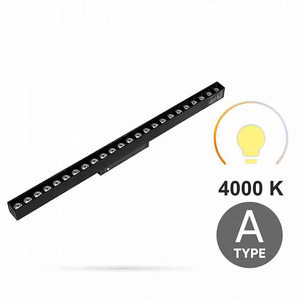 Lineární reflektor Grille 24W 4000K Neutrální Smart Track 48VDC