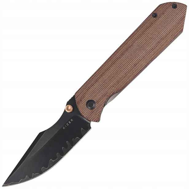 Nůž Kizer Harpoon Fold Gray Titanium Brown (Ki4784A4)