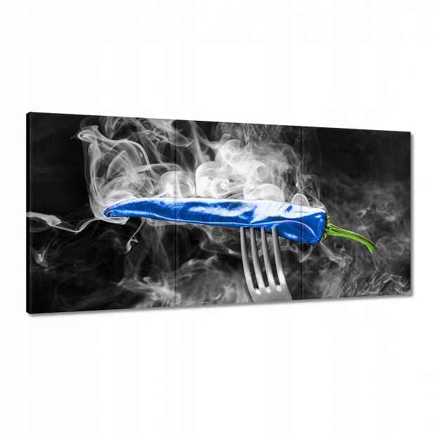 Obrazy 120x60 Modrá síla papričky