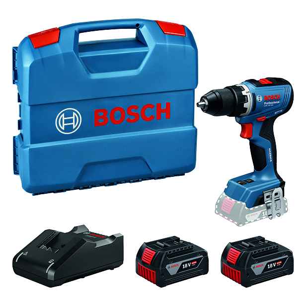 Šroubovák vrtací AKU Bosch GSR 18V-65 L-CASE (2× AKU 4 Ah)