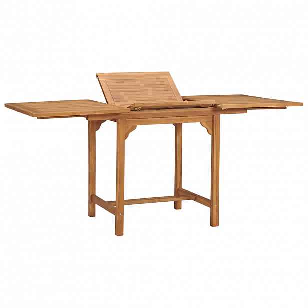 vidaXL Rozkládací zahradní stůl (110–160) x 80 x 75 cm masivní teak