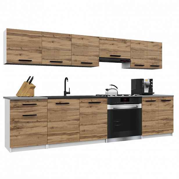 B BELINI GROUP KUCHYŇSKÁ LINKA Italia 2 240 cm, s pracovními deskami, Zlatohnědá