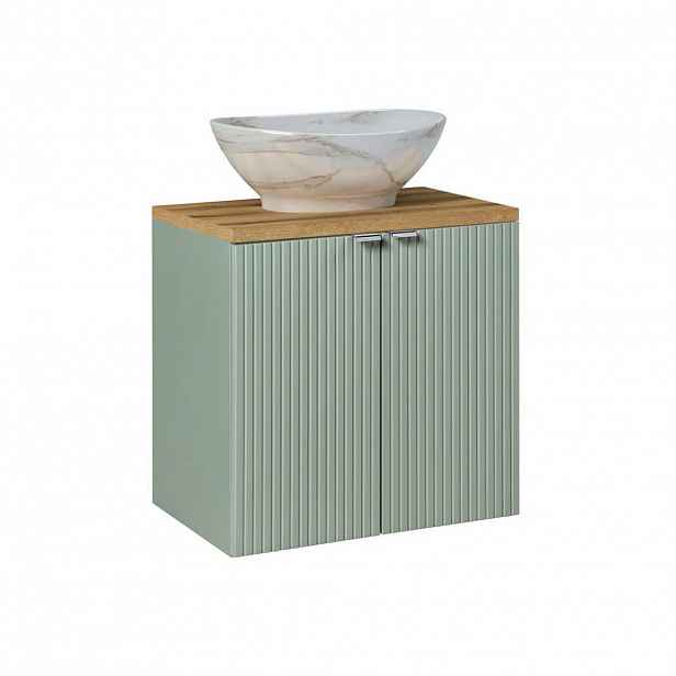 Petits-meubles UMYVADLO 60cm Jade Zelená a dřevo