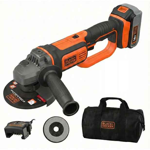 Úhlová bruska 18V 125mm Black&Decker BCG720M1-QW