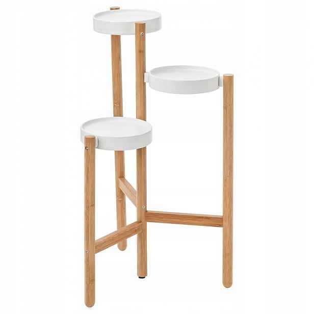Ikea Satsumas Stojan na květináč bambus/bílý 78 cm
