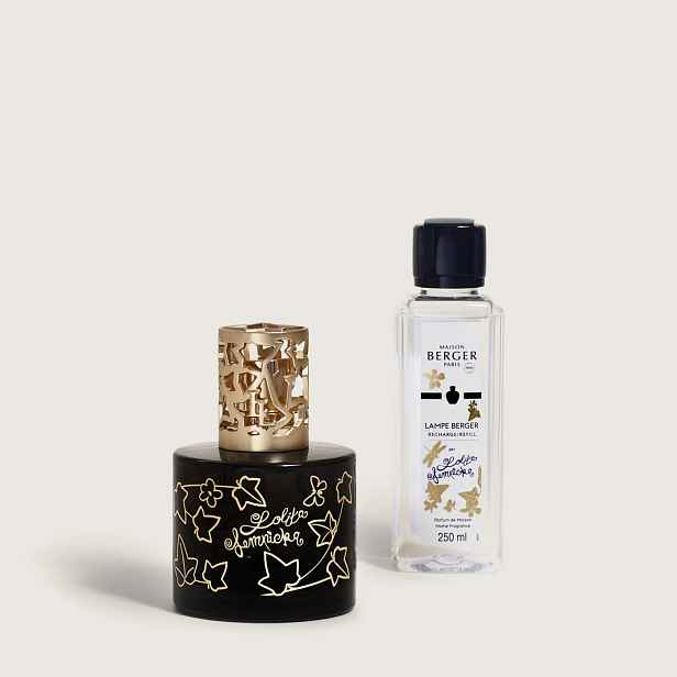 Sada katalytická lampa Lolita Pure černá esence Maison Berger Paris