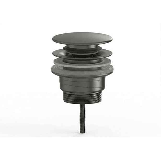 Výpusť k umyvadlu 5/4 SAT Aurum 7,2 cm, gun metal matná, plast SATAUCCBGM
