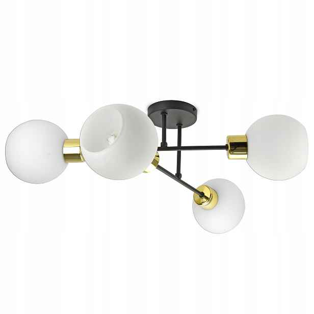 Závěsná lampa Lustr Skleněné Mléčné koule Led