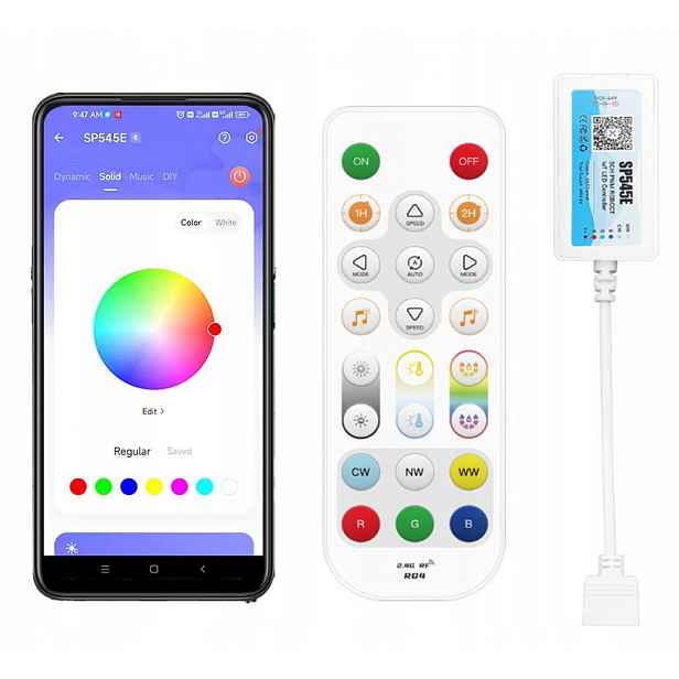 Ovladač SP545E Dálkový Ovladač Rf 2.4G pro Led Rgbcct Bluetooth Wifi Banlanx 6PIN