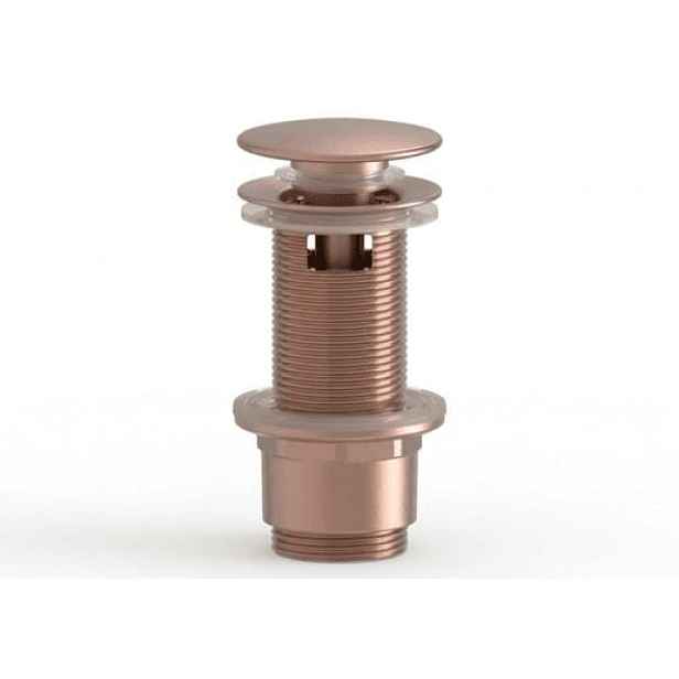 Výpusť k umyvadlu 5/4 SAT Aurum 7,2 cm, růžově zlatá matná, plast SATAUCCXBRG
