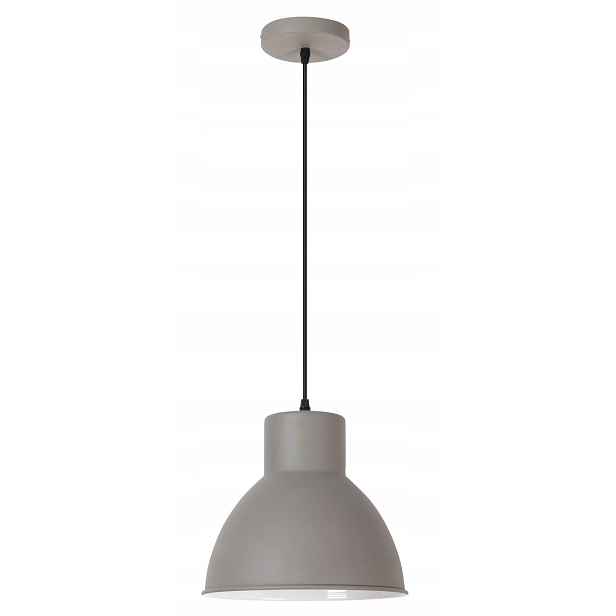 Závěsná lampa kovová šedá nad jídelním stolem a ostrovem do obývacího pokoje Rabalux