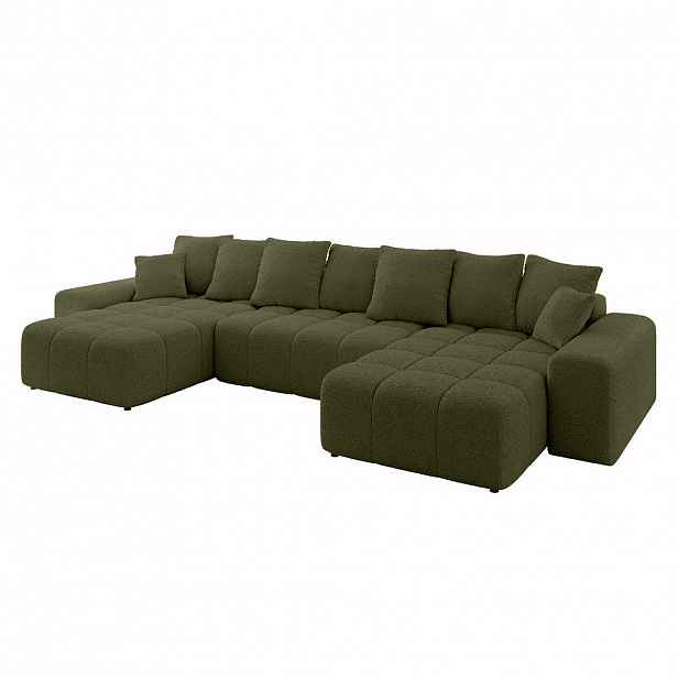ALTDECOR SEDACÍ SOUPRAVA ENIL-U 401x189x68 zelená buklé