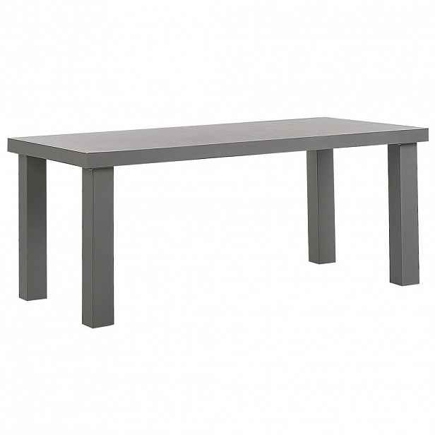 Beliani ZAHRADNÍ STŮL Beton šedý matný 180/90 cm Taranto
