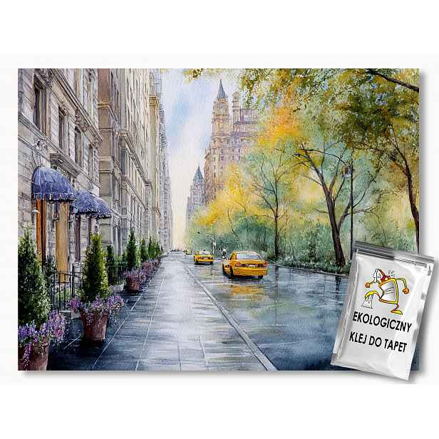 Fototapeta Flizelina Akvarel Město New York Usa 312x219 130g
