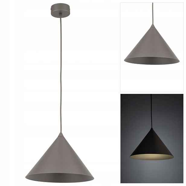 Hnědá závěsná lampa Cono, moderní, nastavitelná, do obývacího pokoje Tk Lighting