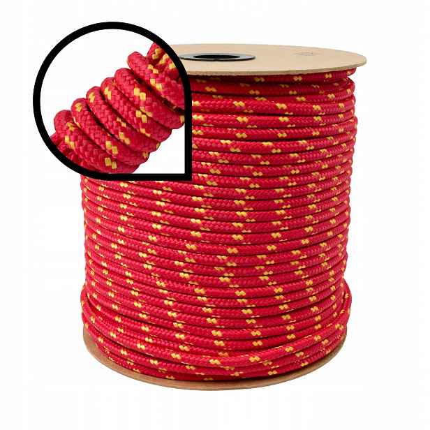Polypropylenové lano 50 m 10 mm Polský Odolný 1250 kg Silná šňůra