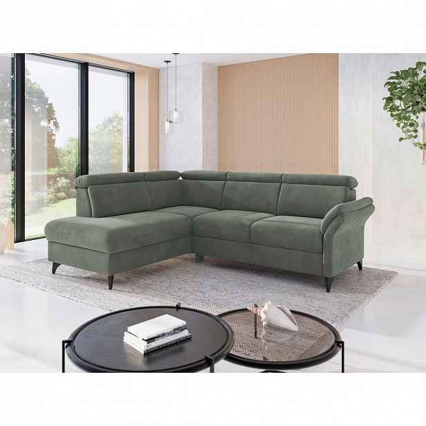 Sit & More ROHOVÁ SEDAČKA, textil, tmavě zelená