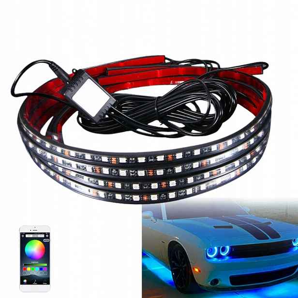 Led Rgb Osvětlení Světelná Lišta pro podsvícení podvozku auta