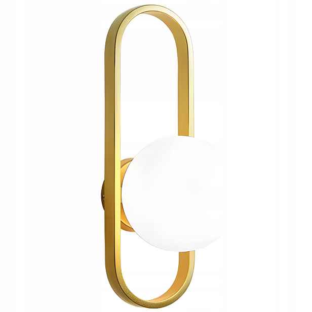 Nástěnná lampa Toolight bílá, zlatá E27 60 W