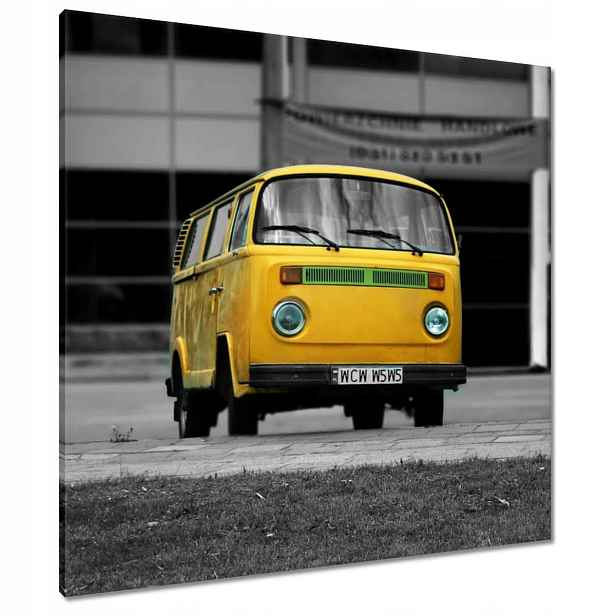 Obrazy 80x80 žlutý Vw