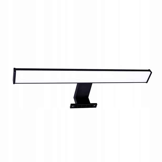 Polux Elba koupelnové nástěnné svítidlo nad zrcadlo Led 8W 4000K černé IP44 40 cm