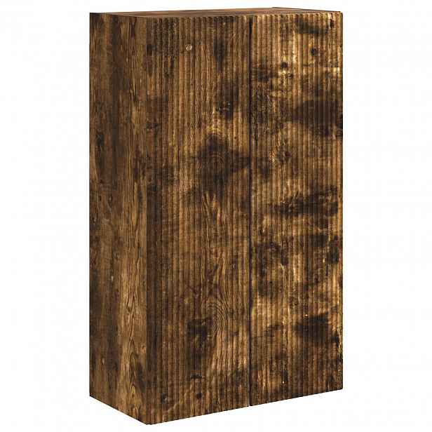 vidaXL TV wall cabinet 59,5 x 31 x 100 cm Kouřový dub Kompozitní dřevo
