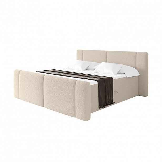 ALTDECOR POSTEL boxspring s matrací H4 - EVON Zanozek - 140x200 cm Tmavě béžová