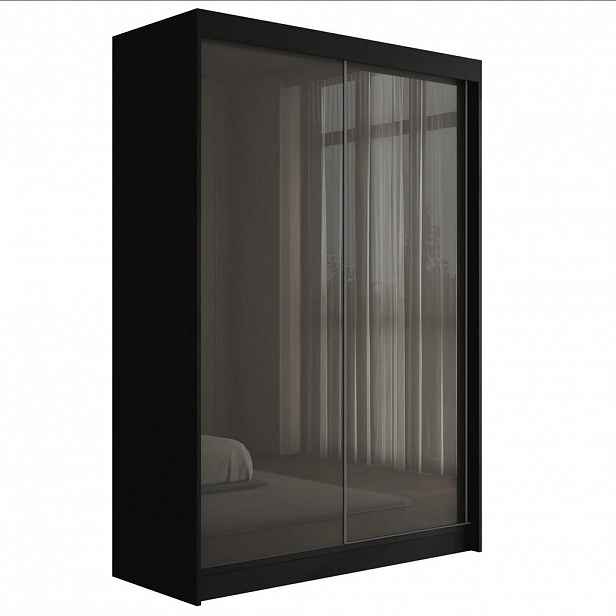 ALTDECOR ŠATNÍ SKŘÍŇ PEKA – 150 cm – černá|šedá