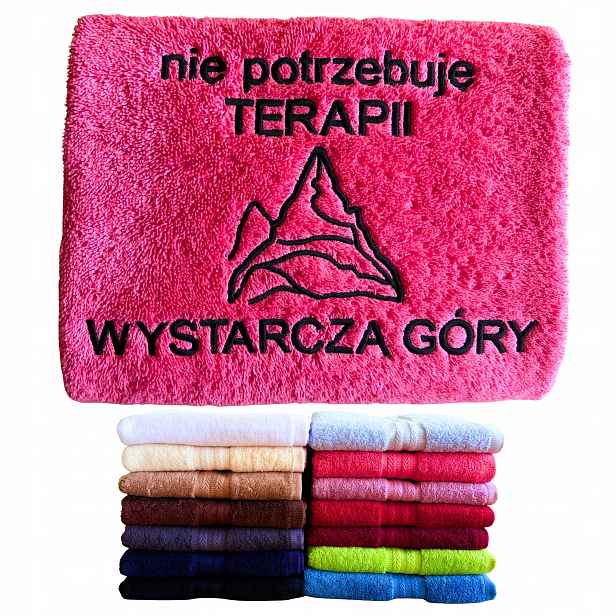 Dárek pro milovnici hor, cestovatelku, Ručník s horami, vtipný