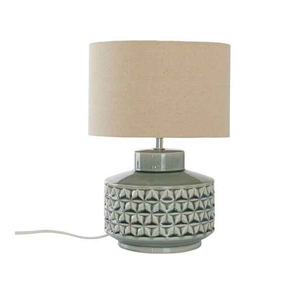 Šedá/béžová keramická stolní lampa (výška 35 cm) Monica – Jotex